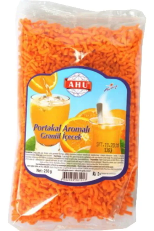 AHU GD-553 Portakal Gerçek Aromalı Granül İçecek - 250 Gr