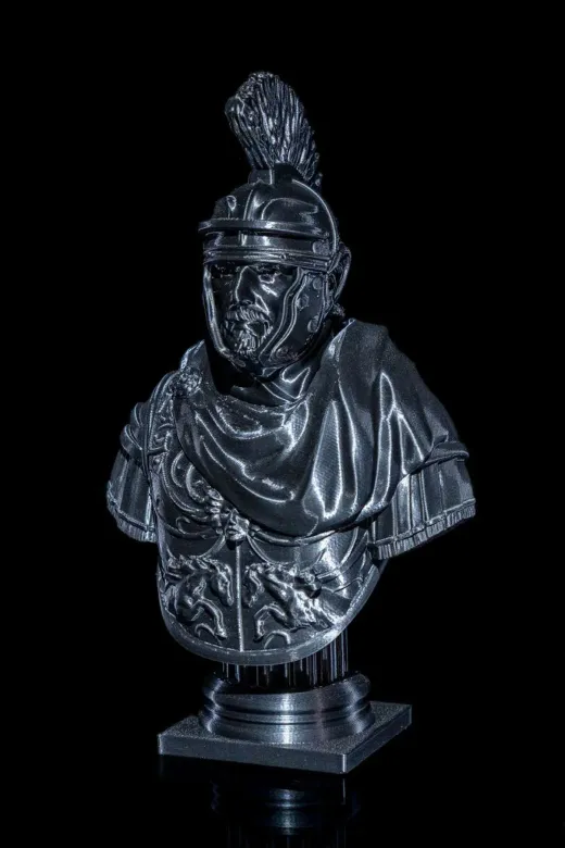 AHWALL AHW3D00017 Centurion Büstü, Roma Askeri, Dekoratif Figür & Biblo, Kasklı Modeli  15 Cm