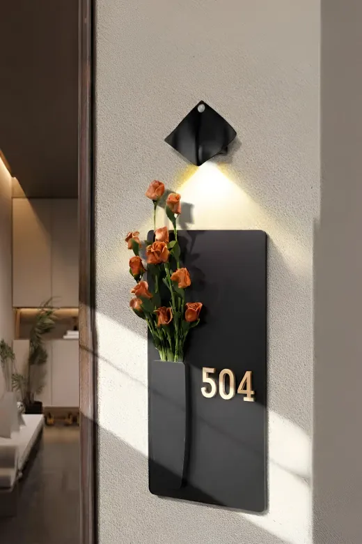 AHWALL AHWPREKP009 Bohem Premium Özel Kapı Numarası