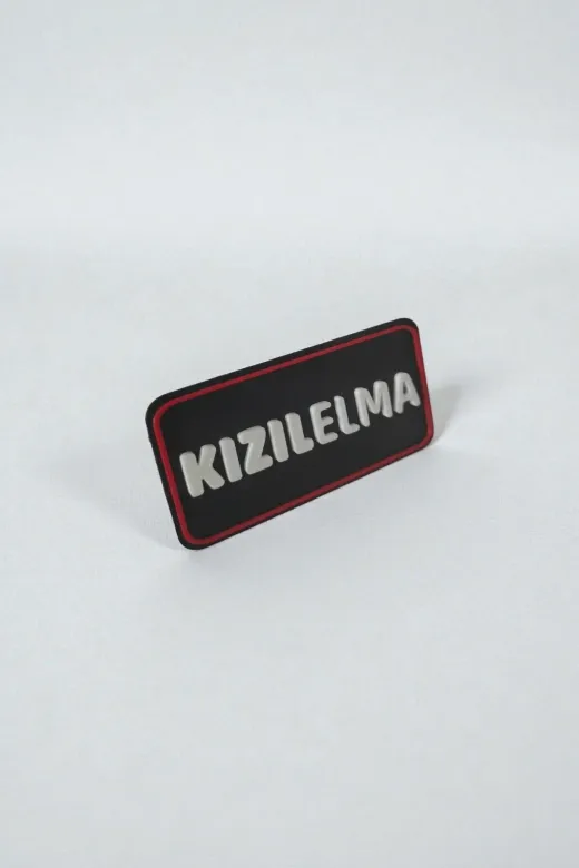 AHWALL AHWPTCH00004 Kizilelma Temalı Yeni Nesil 3D Baskı Arkası Cırtlı Patch/peç/arma