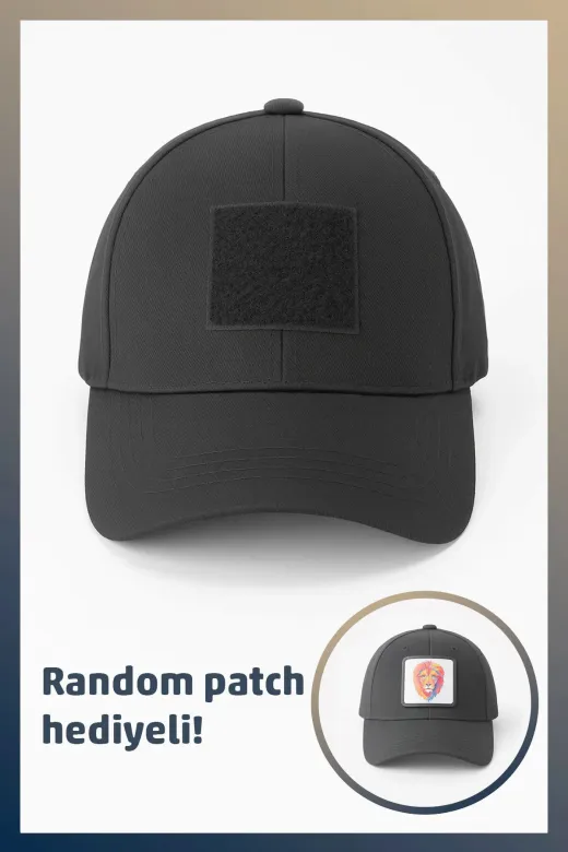 AHWALL AHWSPK Patch Takılabilir Pamuk Şapka, Logo Ve Patch Takılabilir Unisex