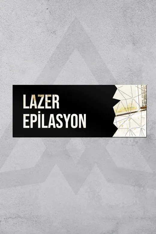 AHWALL AHWYZKP030 Dekoratif Aynalı Kapı İsimliği Pleksi Lazer Epilasyon Tabelası, Gümüş