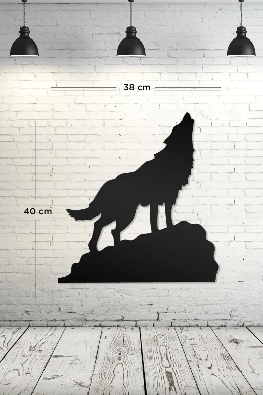 AHWALL AW000113 Kurt Figürlü Dekoratif Ahşap Tablo