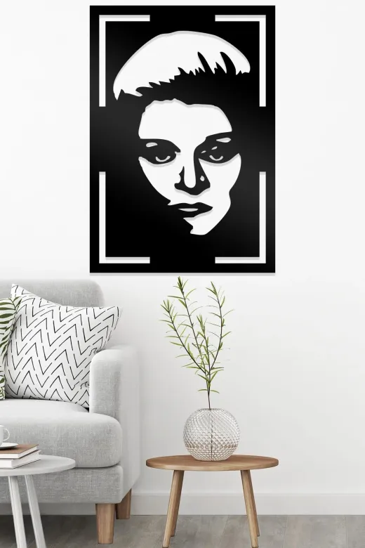 AHWALL AW00020 Zeki Müren Figürlü Dekoratif Ahşap Tablo