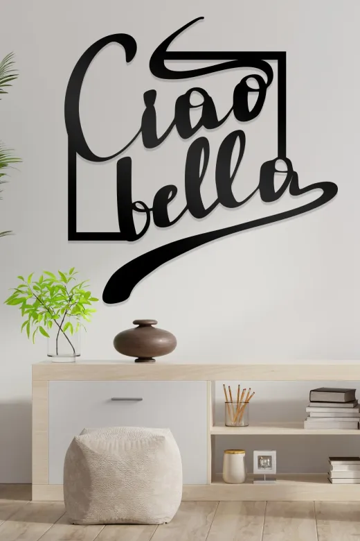 AHWALL AW00023 Bella Ciao Figürlü Dekoratif Ahşap Tablo