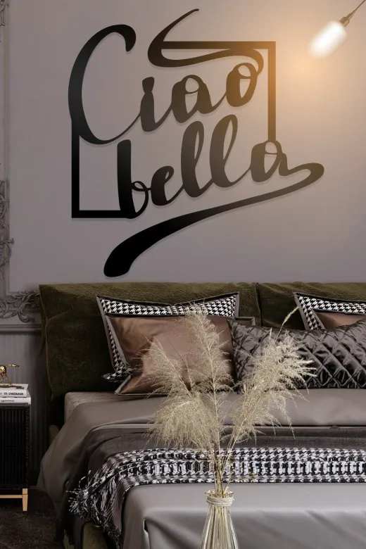 AHWALL AW00023 Bella Ciao Figürlü Dekoratif Ahşap Tablo