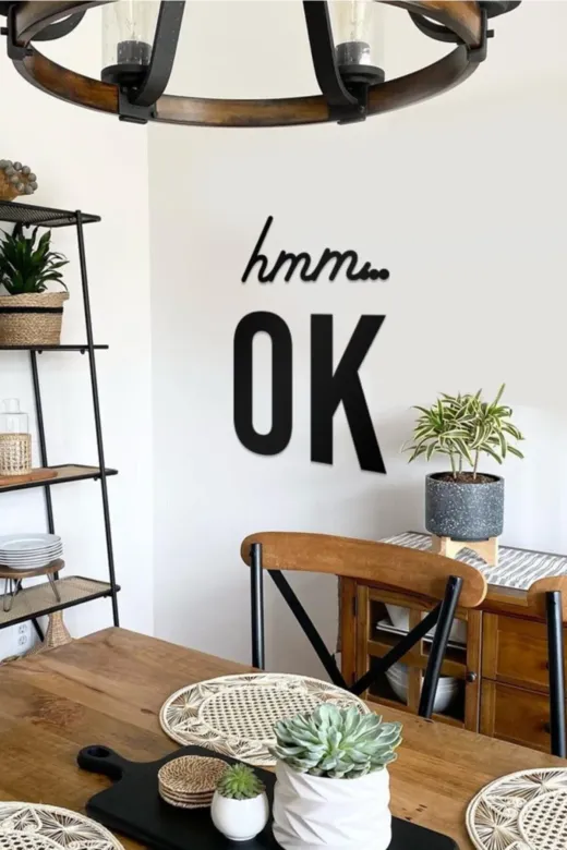AHWALL AW00209 Hmm Ok Yazılı Dekoratif Ahşap Tablo