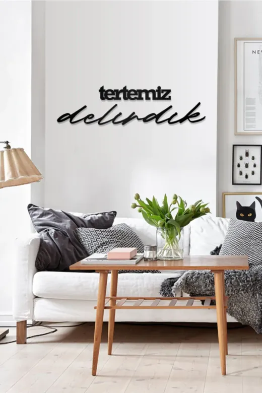 AHWALL AW00220 Tertemiz Delirdik Yazılı Dekoratif Ahşap Tablo