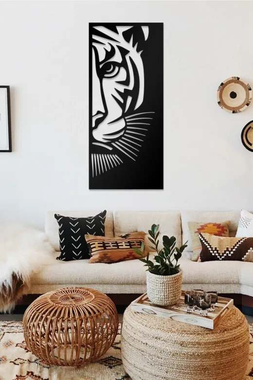 AHWALL AW00363 Kaplan Temalı Dekoratif Ahşap Tablo