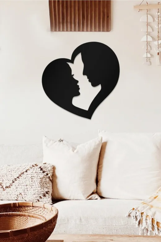 AHWALL AW00383 Romantizm Temalı Dekoratif Ahşap Tablo