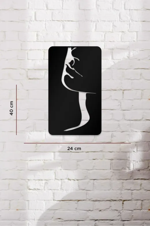 AHWALL AW00393 Kadın Temalı Dekoratif Ahşap Tablo