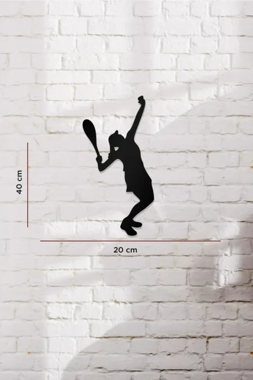 AHWALL AW00416 Tenis Temalı Dekoratif Ahşap Tablo