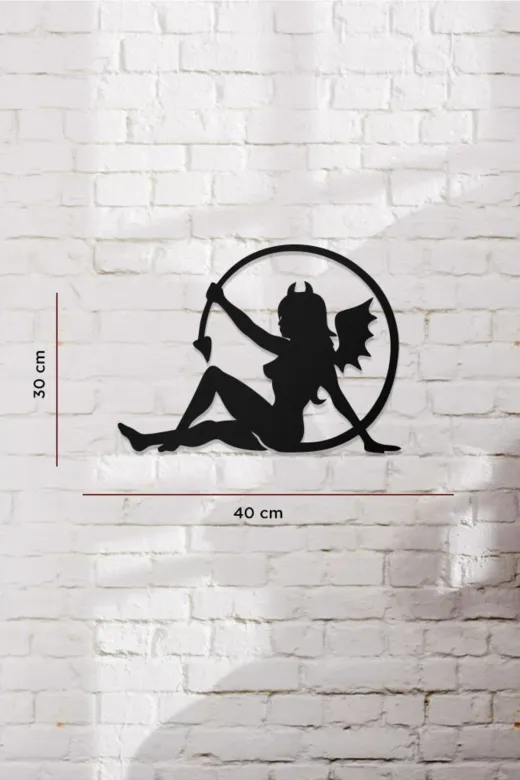 AHWALL AW00428 Kadın Temalı Dekoratif Ahşap Tablo