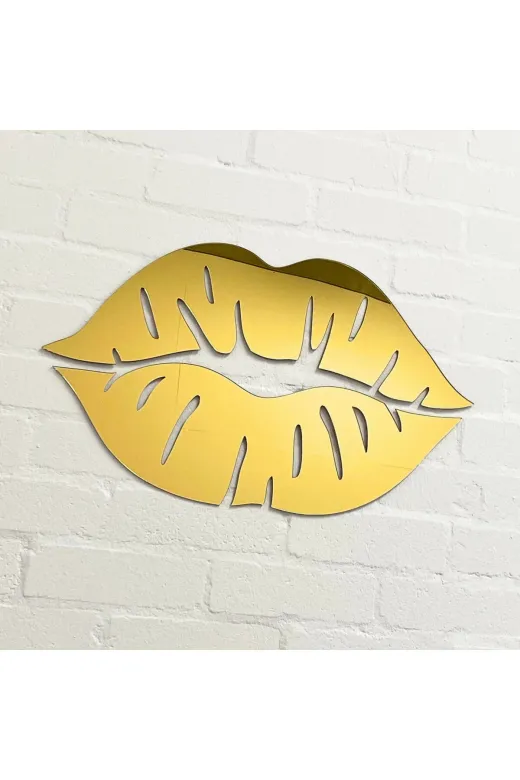 AHWALL AWLIPS001 Aynalı Dudak, Lips Dudak Dolgusu Botoks Salon, Güzellik Odası Dekoru