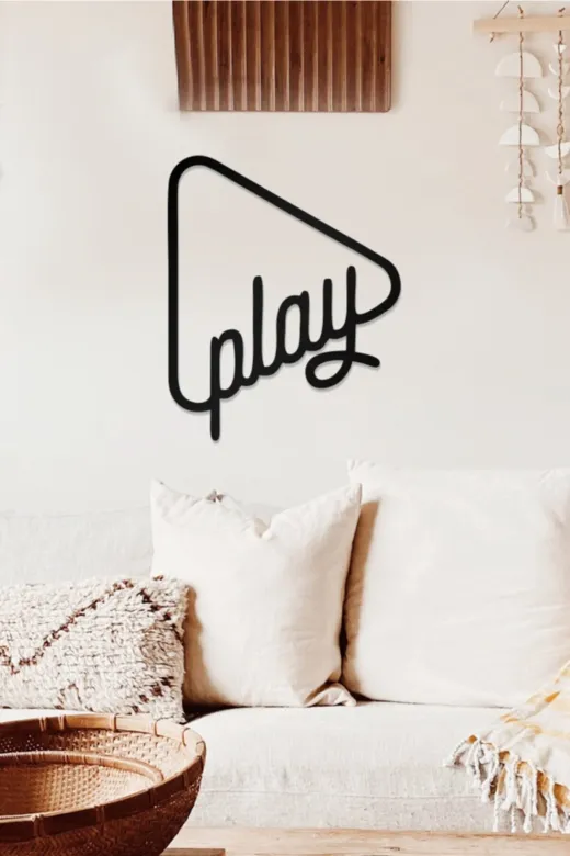 AHWALL OA0002-28 Play Temalı Dekoratif Ahşap Tablo