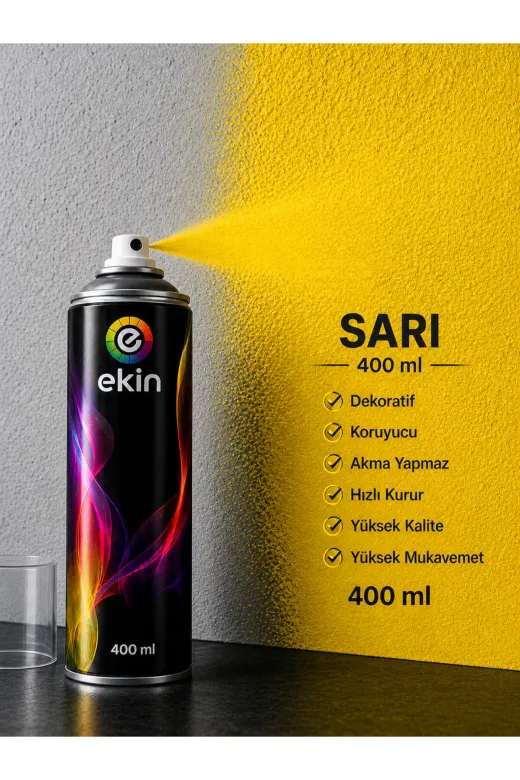 akatsuki 200mkh Sprey Boya Sarı 400 Ml