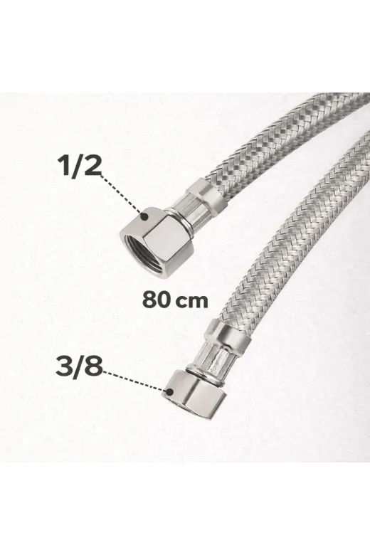 akatsuki 4563/342 Spiral Çelik Flex 1/2 - 3/8 - 80 Cm