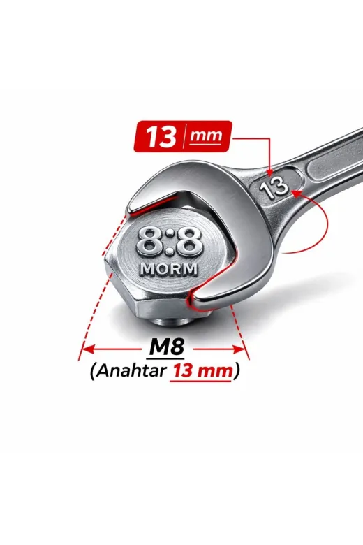 akatsuki Paslanmaz Çelik Civata + Somun + Rondela Seti (M8X30Mm) – 10 Adet