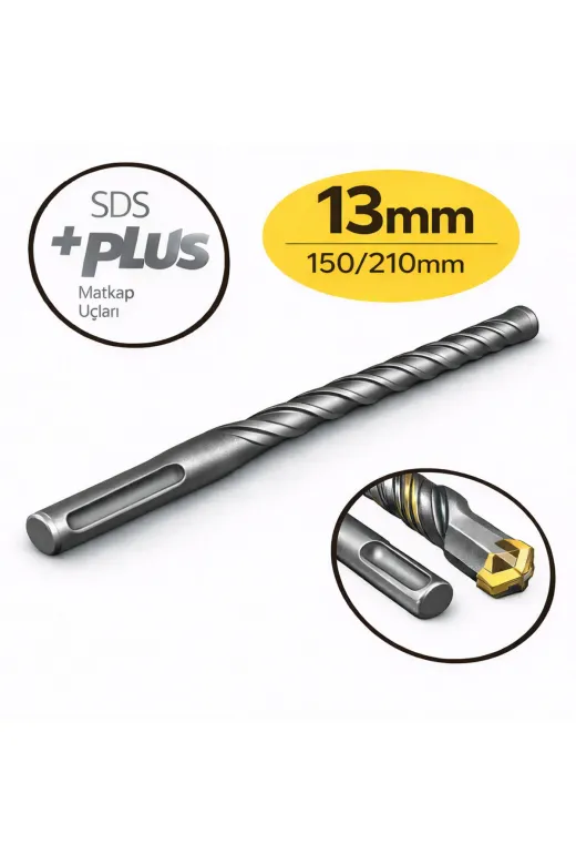 akatsuki Sds Plus Beton Delme Matkap Ucu 13 Mm 150/210 Mm