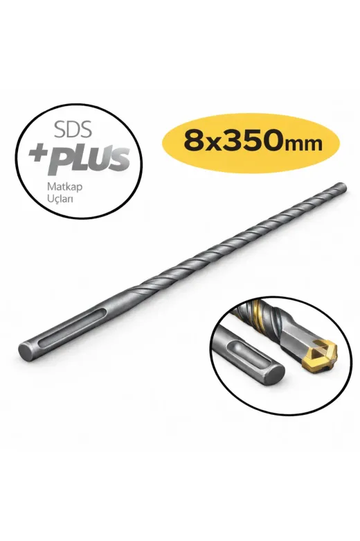 akatsuki Sds Plus Beton Delme Matkap Ucu 8×350 Mm