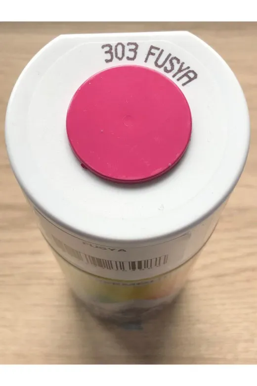 Akçalı AKÇALI-DÜZ-RENKLER 303 Fuşya Alüminyum-Ahşap-Plastik-Demir-Metal- Fuşya Sprey Boya 400 Ml