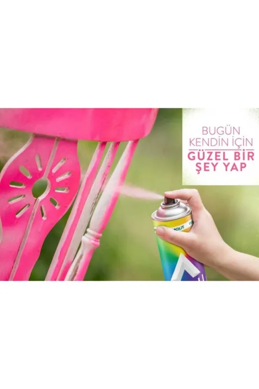 Akçalı AKÇALI-DÜZ-RENKLER 303 Fuşya Alüminyum-Ahşap-Plastik-Demir-Metal- Fuşya Sprey Boya 400 Ml