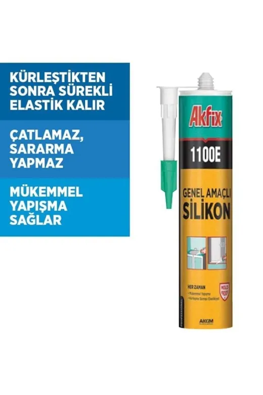 Akfix 22 1100E Şeffaf Silikon