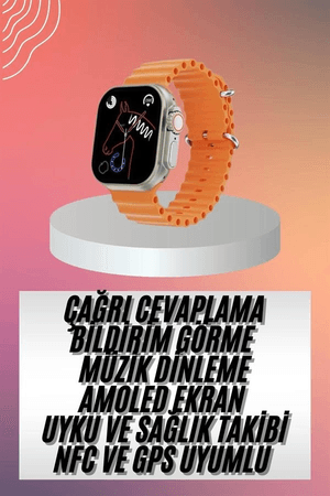 Akıllı Saat Ultra Android &amp; İos Uyumlu Arama Bildirim Özellikli