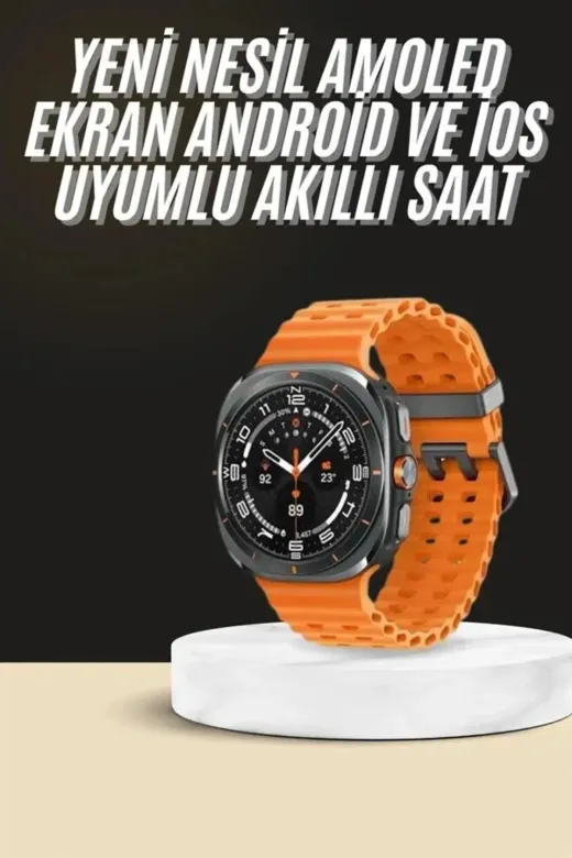 Akıllı Saat Unı Zarif Görünümlü Titanyum Kasa Amoled Ekran Müzik Dinleme