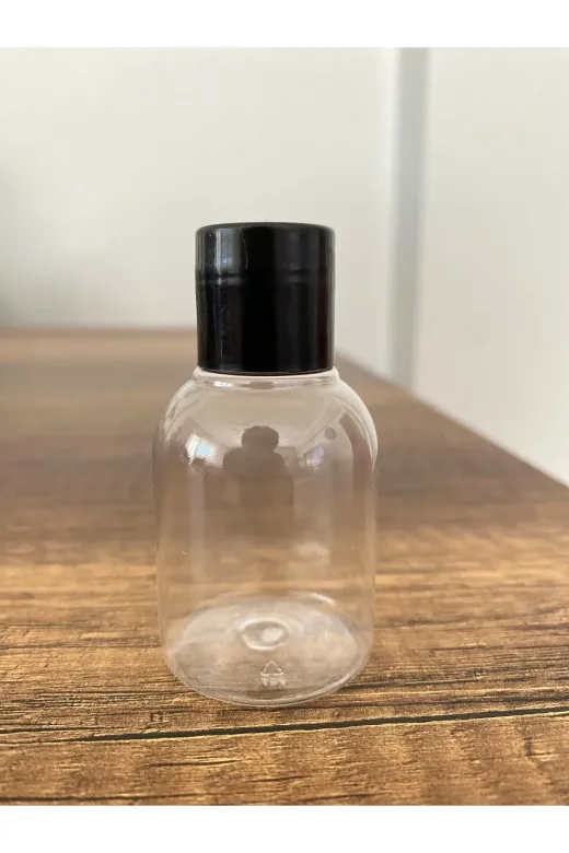 Aksesuar US-0011 100 Adet Kapaklı Boş Şişe 35 Ml Dekoratif Şampuan Şişesi