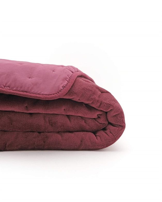Aksu Soft Vienna (Outlet) Çift Kişilik Yatak Örtüsü Seti (220x240)-Mürdüm