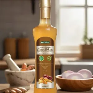 Aksu Vital Zerdeçal Ekstraktlı Elma Sirkesi