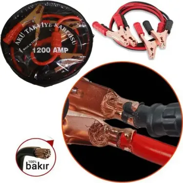 Akü Takviye Kablosu 1200 Amper (Taşıma Çantalı) (4745)