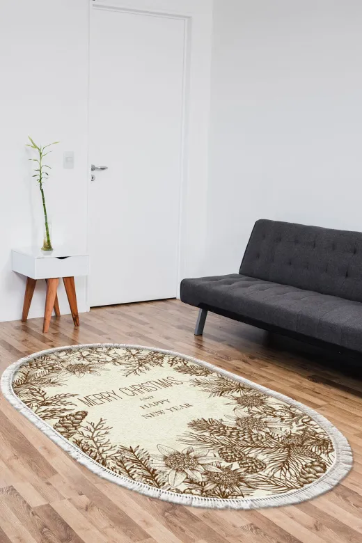 ALANUR AL5033-sckl-p-hali-oval-salon oval grup Home Kaymaz Dijital Mutfak & Salon Halı Star Pamuk Saçaklı Oval Yılbaşı Al5033