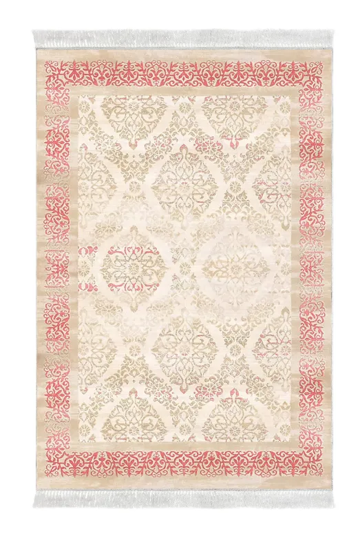 Alanur Home 1376-Trend-Banyo Eko Trend Djt Banyo Paspası Yıkanabilir Kaymaz Taban 1376 Klasik Koyu Pembe
