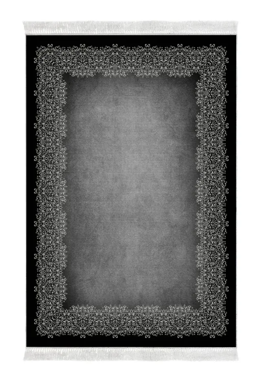 Alanur Home 1674-Trend-Banyo Eko Trend Djt Banyo Paspası Yıkanabilir Kaymaz Taban 1674 Modern Gri