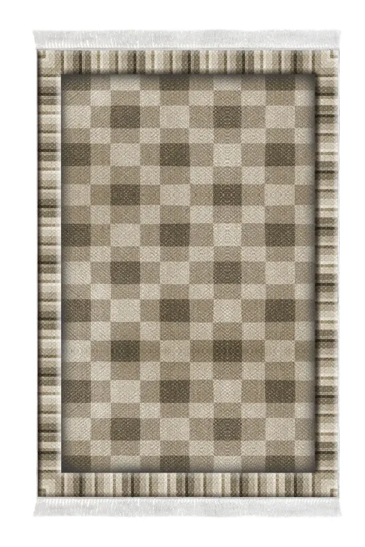 Alanur Home 1913-Trend-Banyo Eko Trend Djt Banyo Paspası Yıkanabilir Kaymaz Taban 1913 Modern Kahve