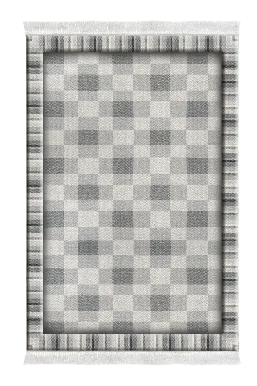 Alanur Home 1913-Trend-Banyo Eko Trend Djt Banyo Paspası Yıkanabilir Kaymaz Taban 1913 Modern Gri