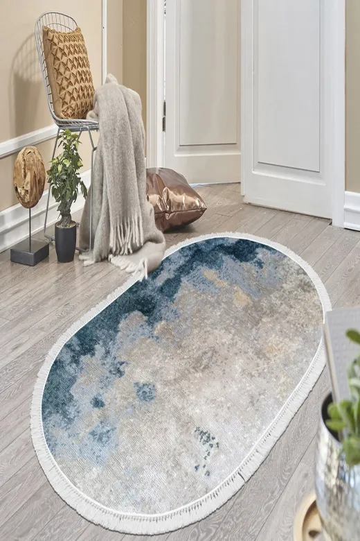 Alanur Home 2_inci?-1894-So Dekoreko Inci Halı Dijital Saçaklı Oval
