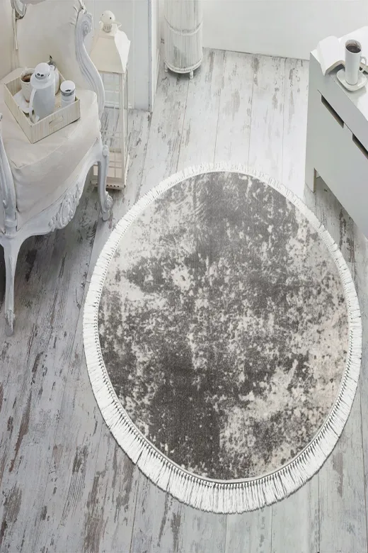 Alanur Home 2_inci?-1898-Sy Dekoreko Inci Halı Saçaklı Yuvarlak Dijital Salon Halısı 1898