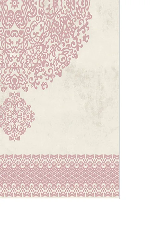 Alanur Home 510602 Alanur Trend Kaymaz Taban Dijital Banyo Takımı Krem Pudra