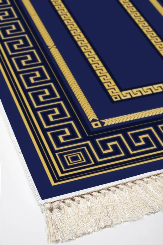 Alanur Home 651M-Trend-Banyo Eko Trend Djt Banyo Paspası Yıkanabilir Kaymaz Taban 651M Modern Gold