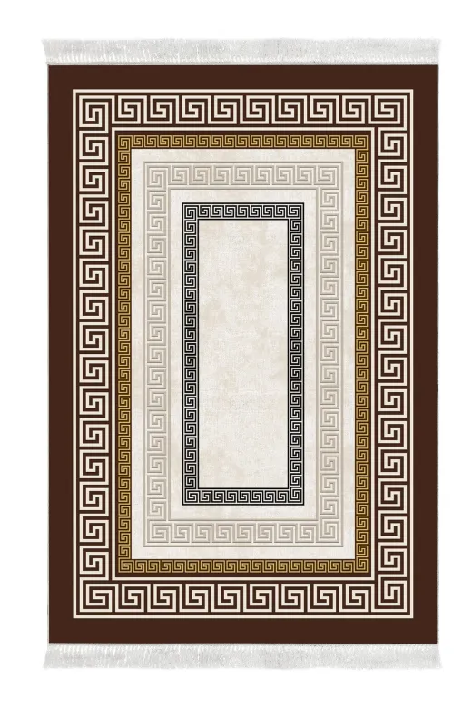 Alanur Home 675M-yatak-3-pcs-K-S Eko Trend Djt Yıkanabilir Kaymaz Taban 3 Lü Yatak Odası Takımı 675M Modern Gold