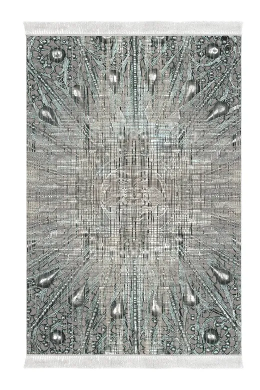 Alanur Home 743-yatak-3-pcs-K-S Eko Trend Djt Yıkanabilir Kaymaz Taban 3 Lü Yatak Odası Takımı 743 Modern Mavi