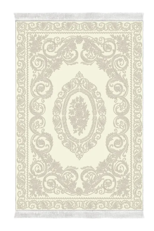 Alanur Home 747-eko-klozet-2-K-S Eko Trend Djt 2 Li Yıkanabilir Kaymaz Taban Banyo Paspas 747 Klasik Krem (50 X 80 - 40 X 50)