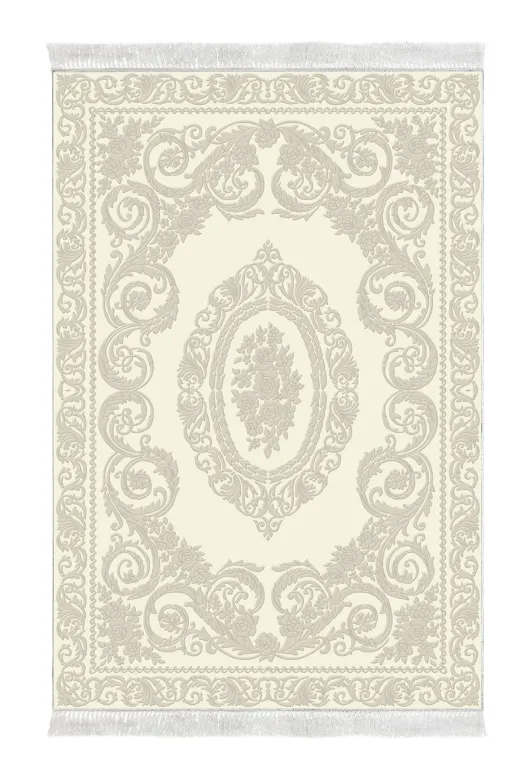 Alanur Home 747-Trend-2 Eko Trend Djt Halı Yıkanabilir Kaymaz Taban 747 Klasik Krem