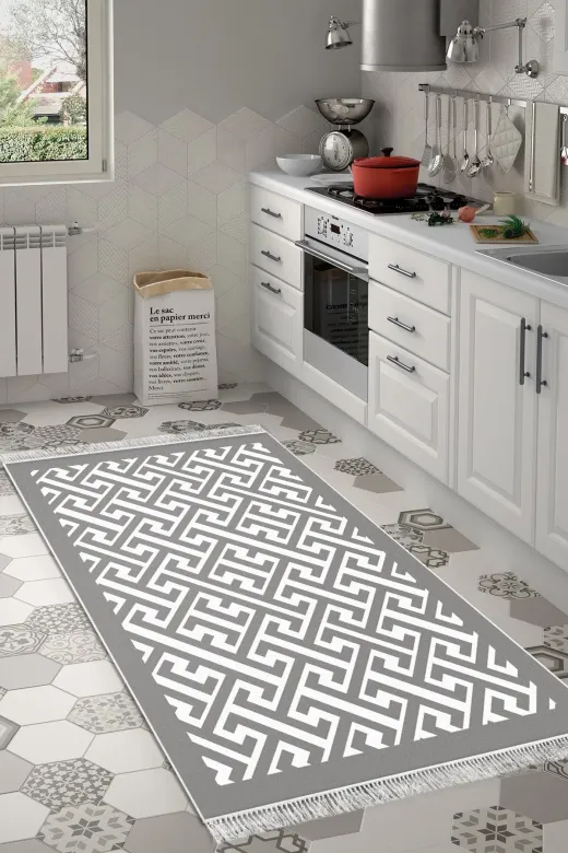 Alanur Home 769-Trend-2 Eko Trend Djt Halı Yıkanabilir Kaymaz Taban 769 Modern Gri