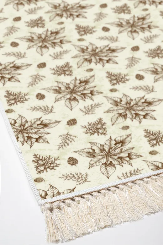 Alanur Home AL5008-sckl-k-klozet Kaymaz Taban Djt Klozet Takımı Trend Saçaklı Vintage Al5008 Bej