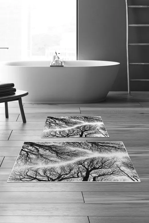 Alanur Home Alanur Trend Kaymaz Taban Dijital Banyo 2'li Klozet Takımı Kt449 Siyah