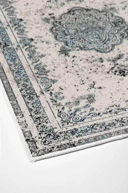 Alanur Home Alanur Trend Kaymaz Taban Dijital Banyo 2'li Klozet Takımı Kt467 Mavi